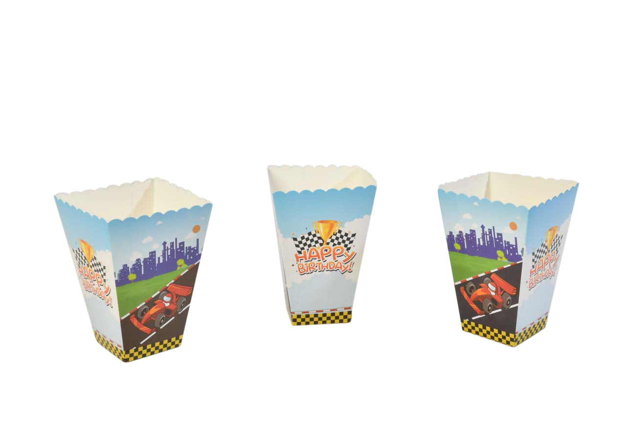 Race Car Birthday Popcorn Boxes - My Store