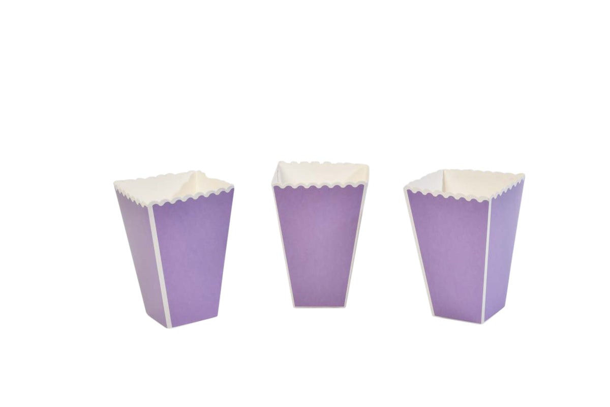 Solid Color Snack Box Solid Color Popcorn Boxes 6 Pieces – kforkonfetti