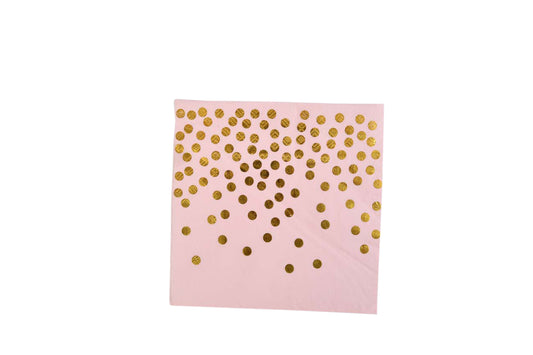 Gold Polka Dot Napkins - My Store