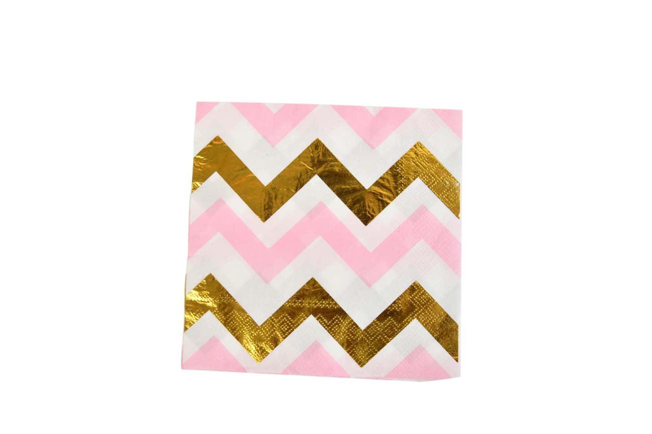 Zigzag Gold Napkins - My Store