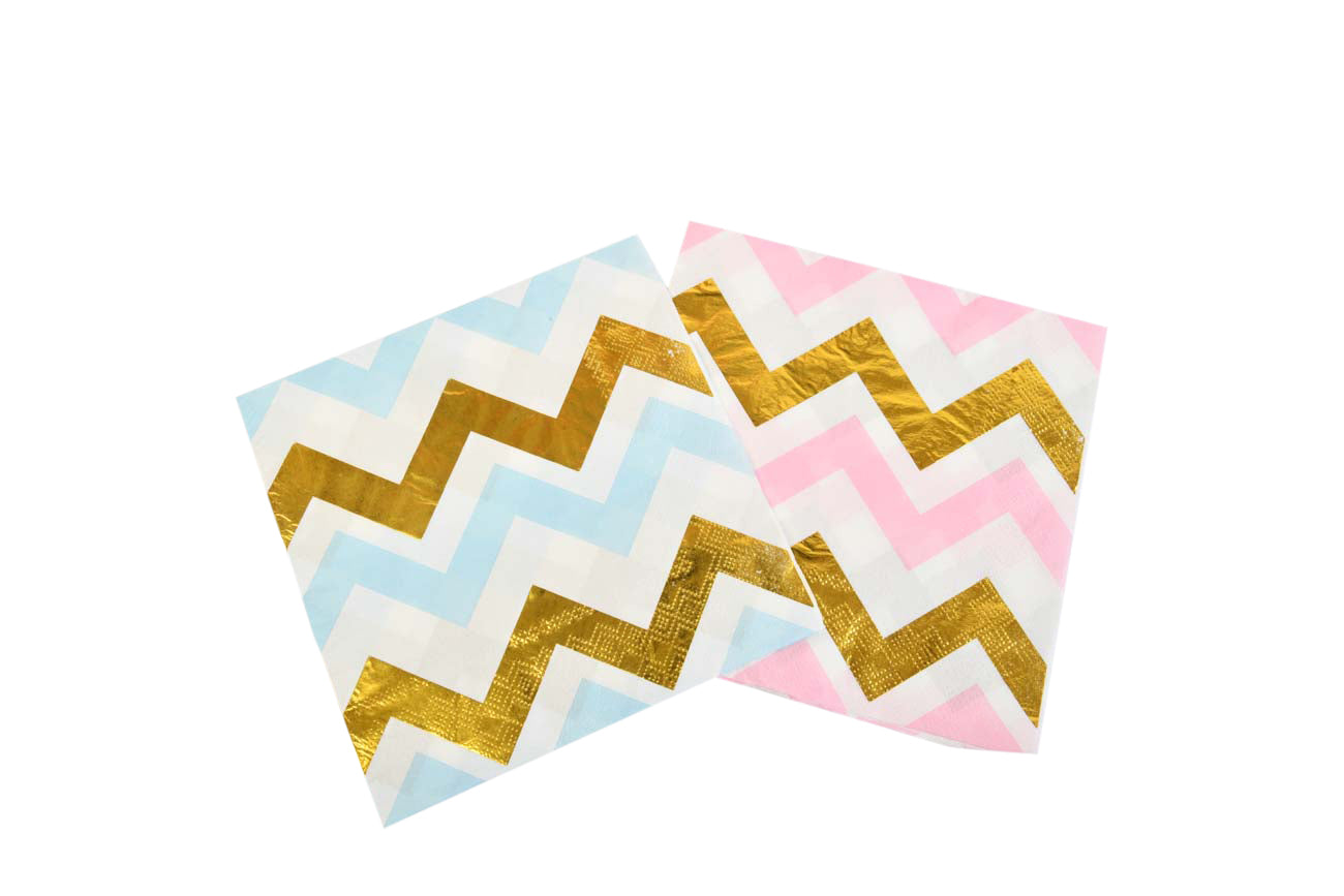 Zigzag Gold Napkins - My Store