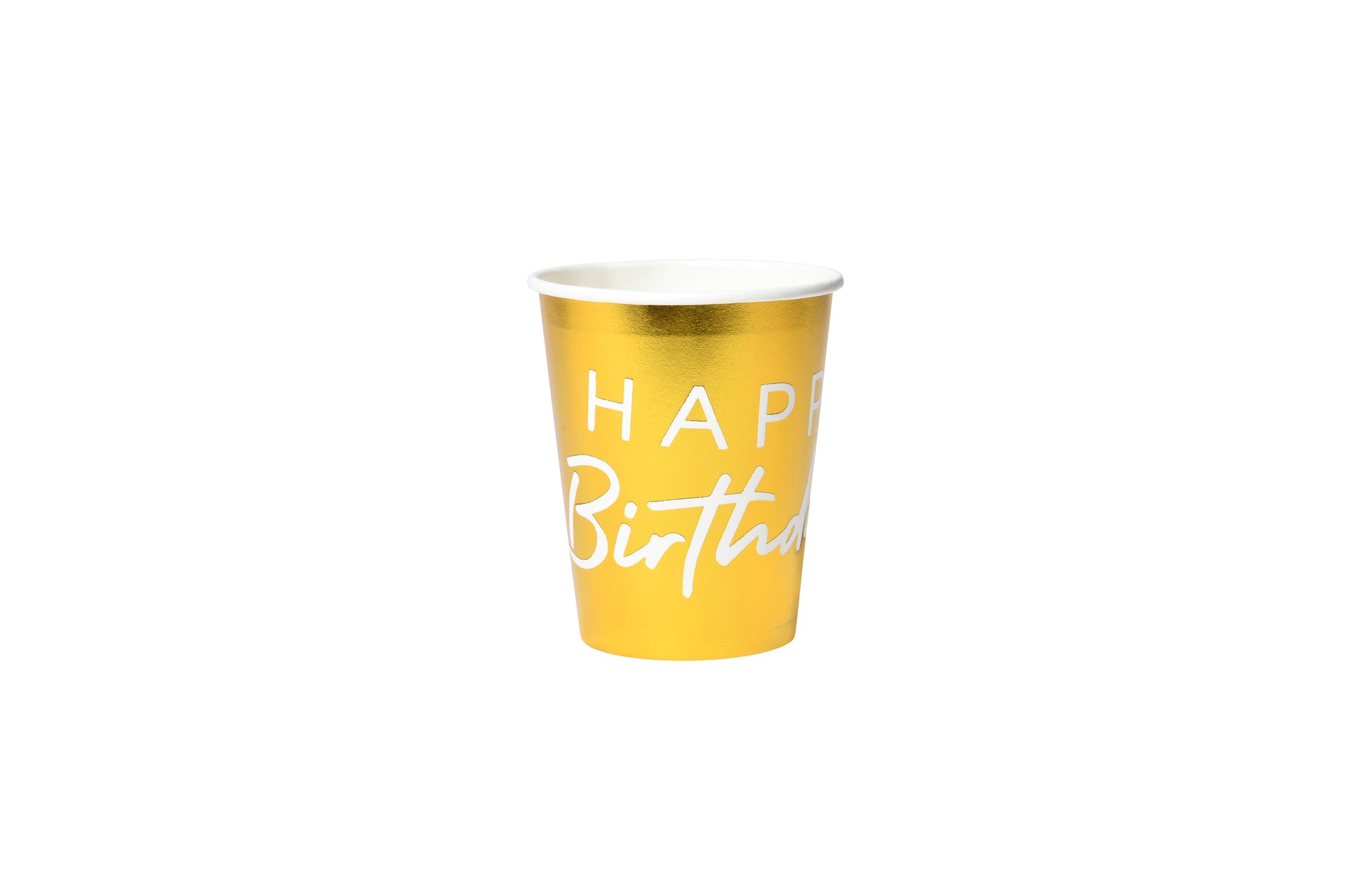 Gold Happy Birthday Paper Cup - My Store