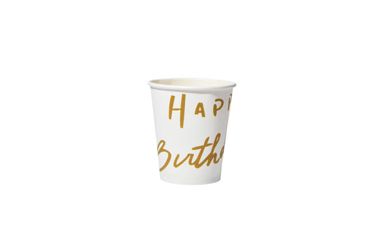 Happy Birthday Hand written Paper Cups - My Store