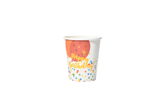 Happy Birthday Multi Color  Paper Cup - My Store