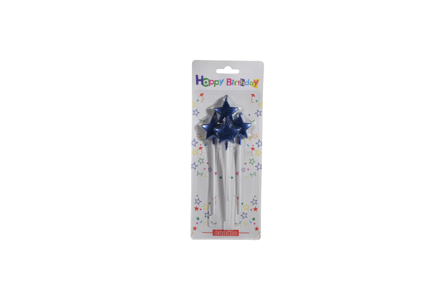 metallic Stars candles set of 3 - My Store