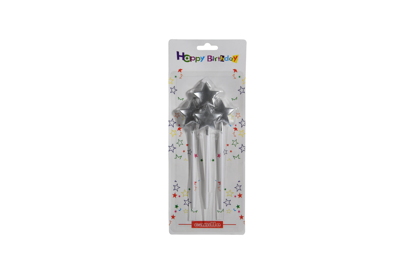 metallic Stars candles set of 3 - My Store