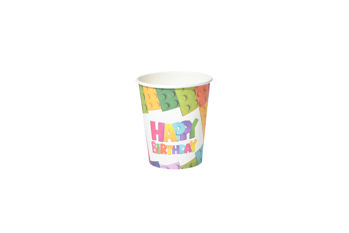 Happy Birthday Lego Brick Paper Cups - My Store