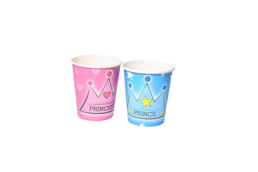 Gender Reveal Prince Princess Paper Cups - My Store