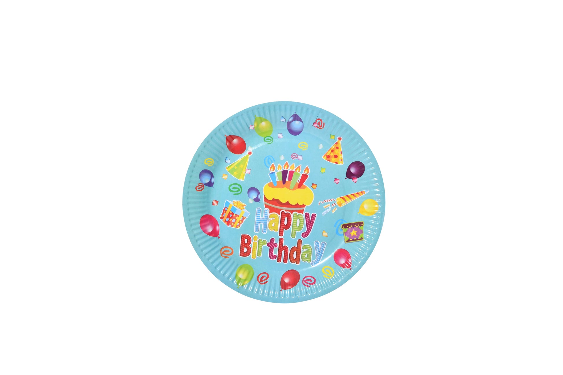 Blue Happy Birthday Paper Plate - My Store