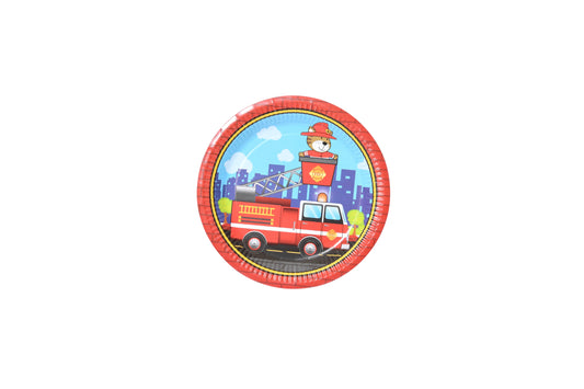 Fire Truck Paper Plates - My Store