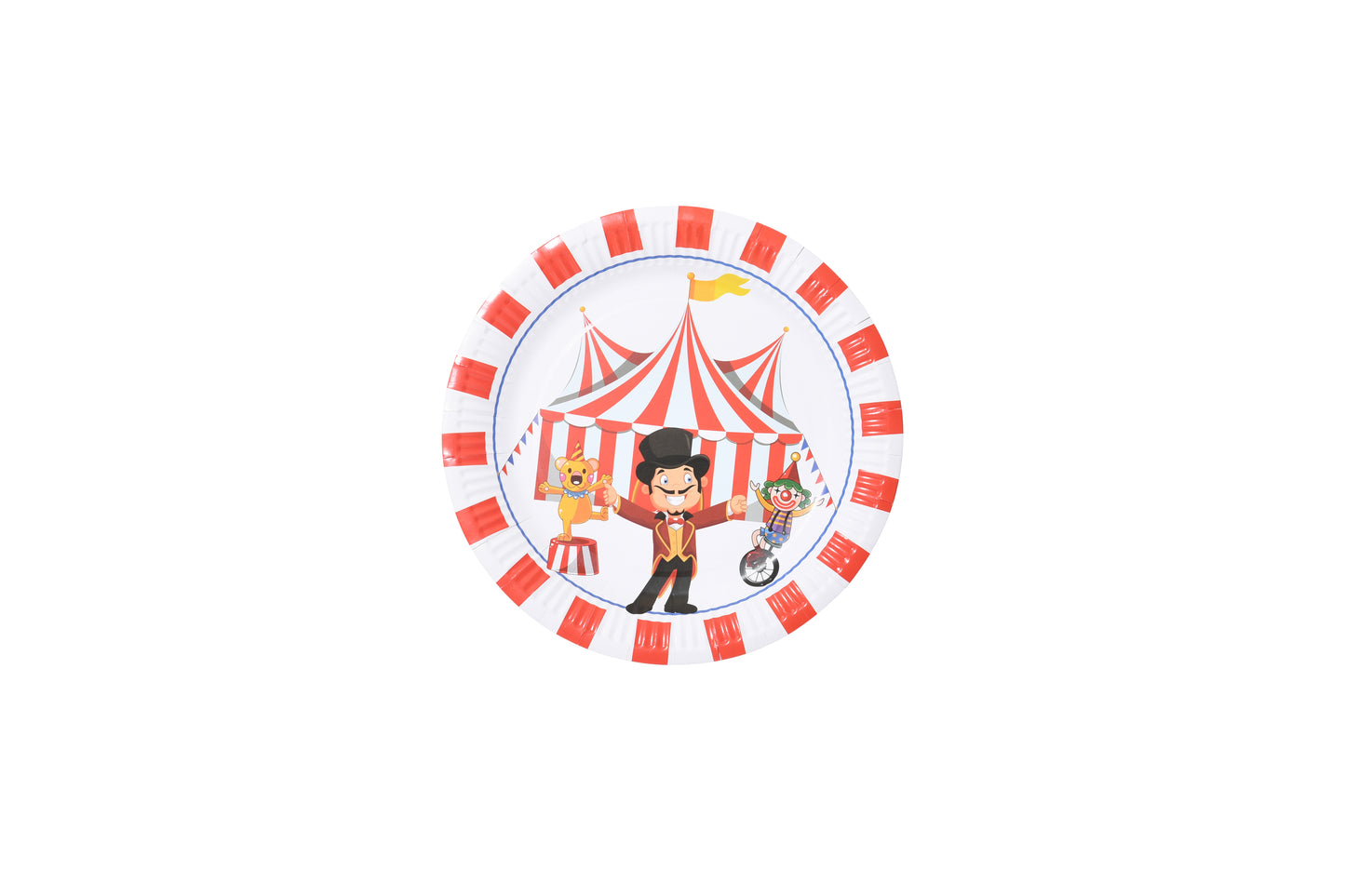 Red and White Circus Paper Plates - My Store