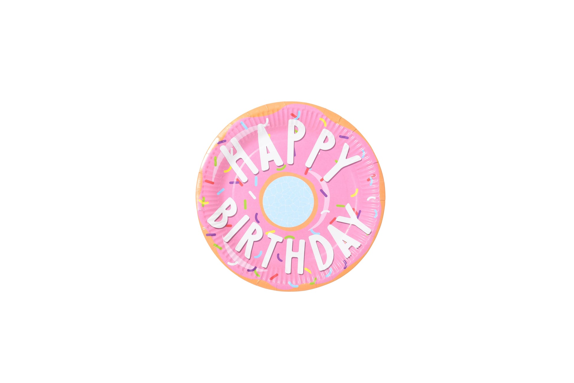 Pink Donut Birthday Paper Plates - My Store