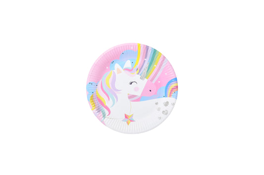 Multicolor Unicorn Paper Plates - My Store