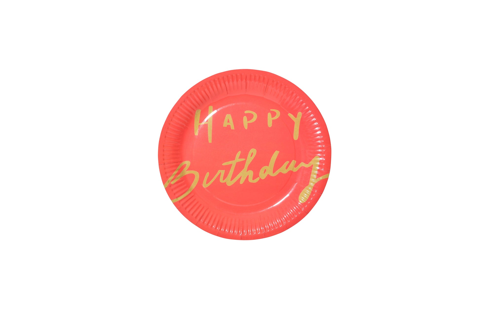 Red Happy Birthday Paper Plates - My Store