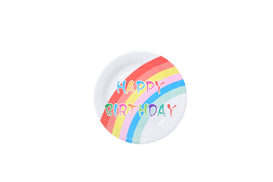 Rainbow Birthday Plates - My Store