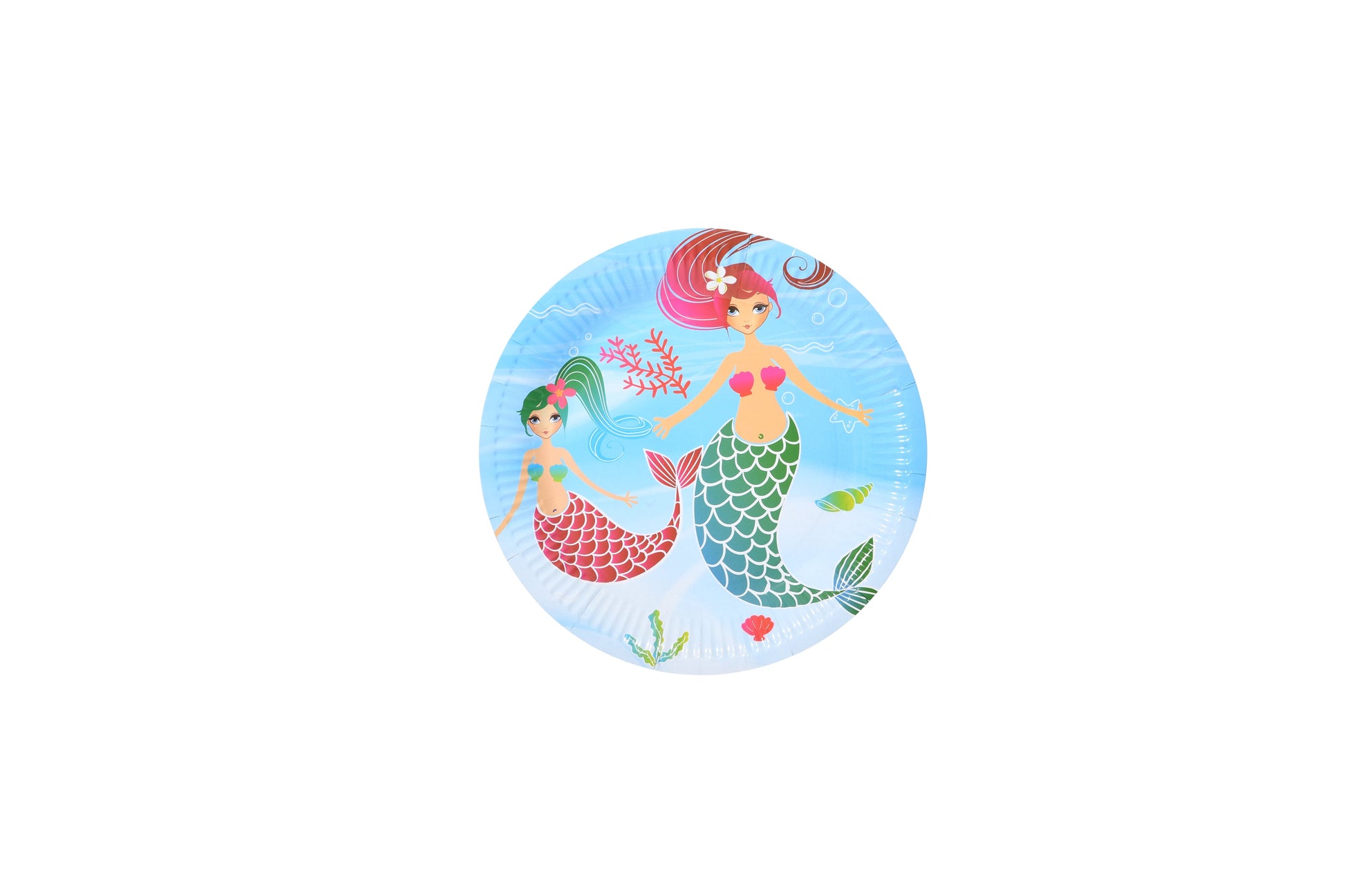 Blue Mermaid Paper Plates - My Store