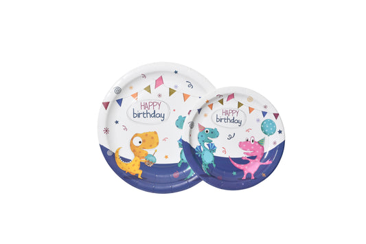 Happy Birthday Dinosaur Paper Plates - My Store