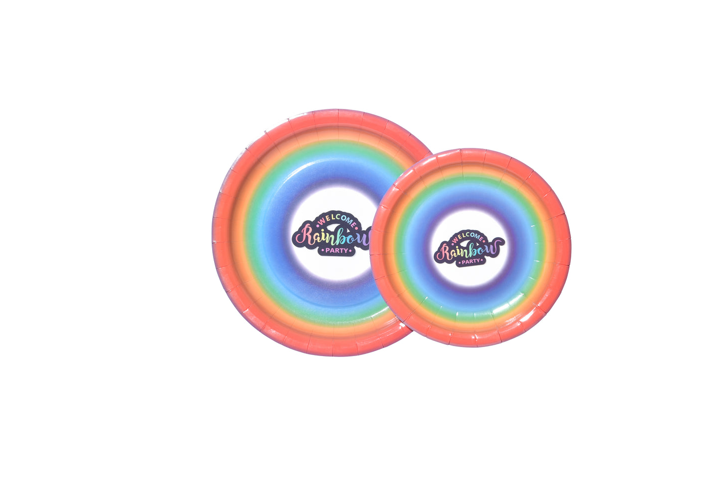 Rainbow Part Paper Plates - My Store