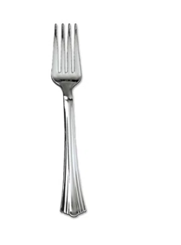 High Quality Plastic Forks Silver and Gold