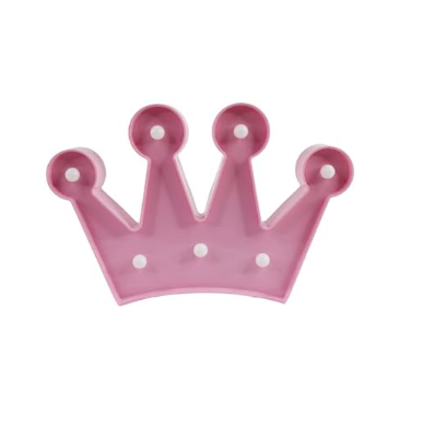 Crown Pink Led Light Lamp