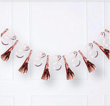 Bride to Be Ring and Tassel Banner