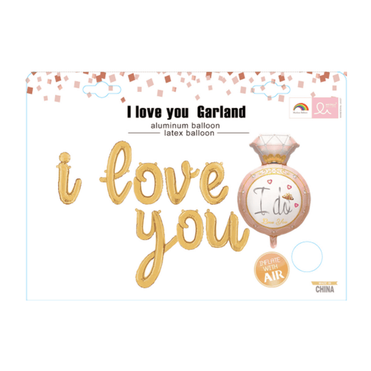 I love you I do Garland Balloon Set