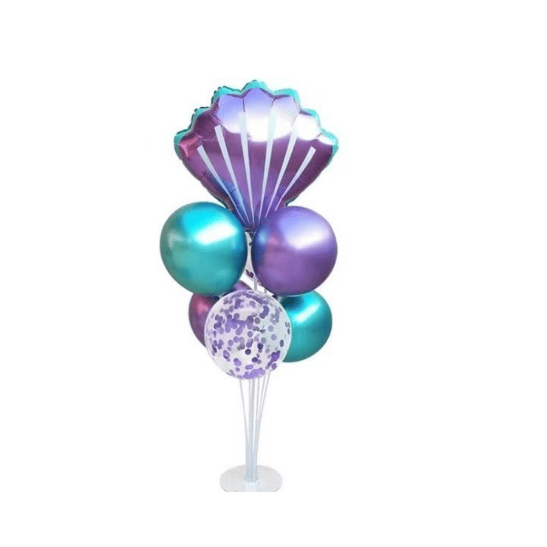 Purple Seashell Clam Balloon Set