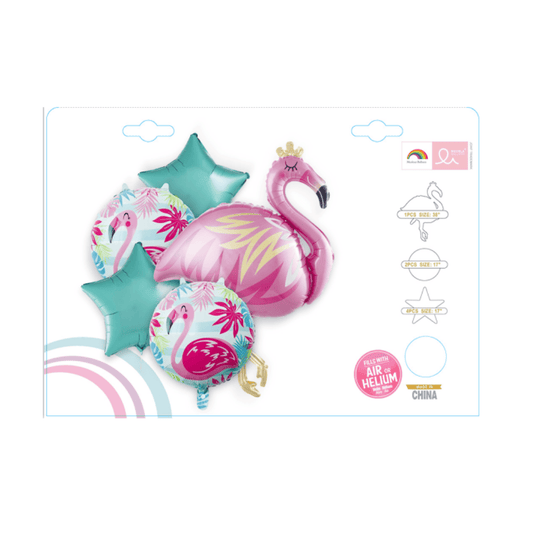 Flamingo Balloon 5 Piece Set