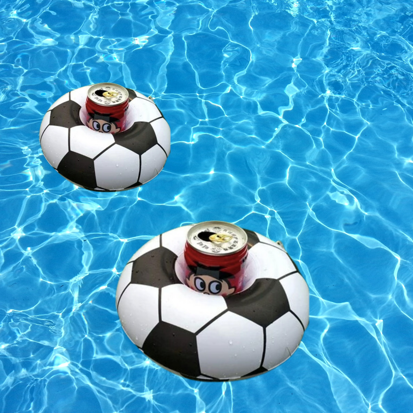 Inflatable Football Drink Holder Cup Floatie