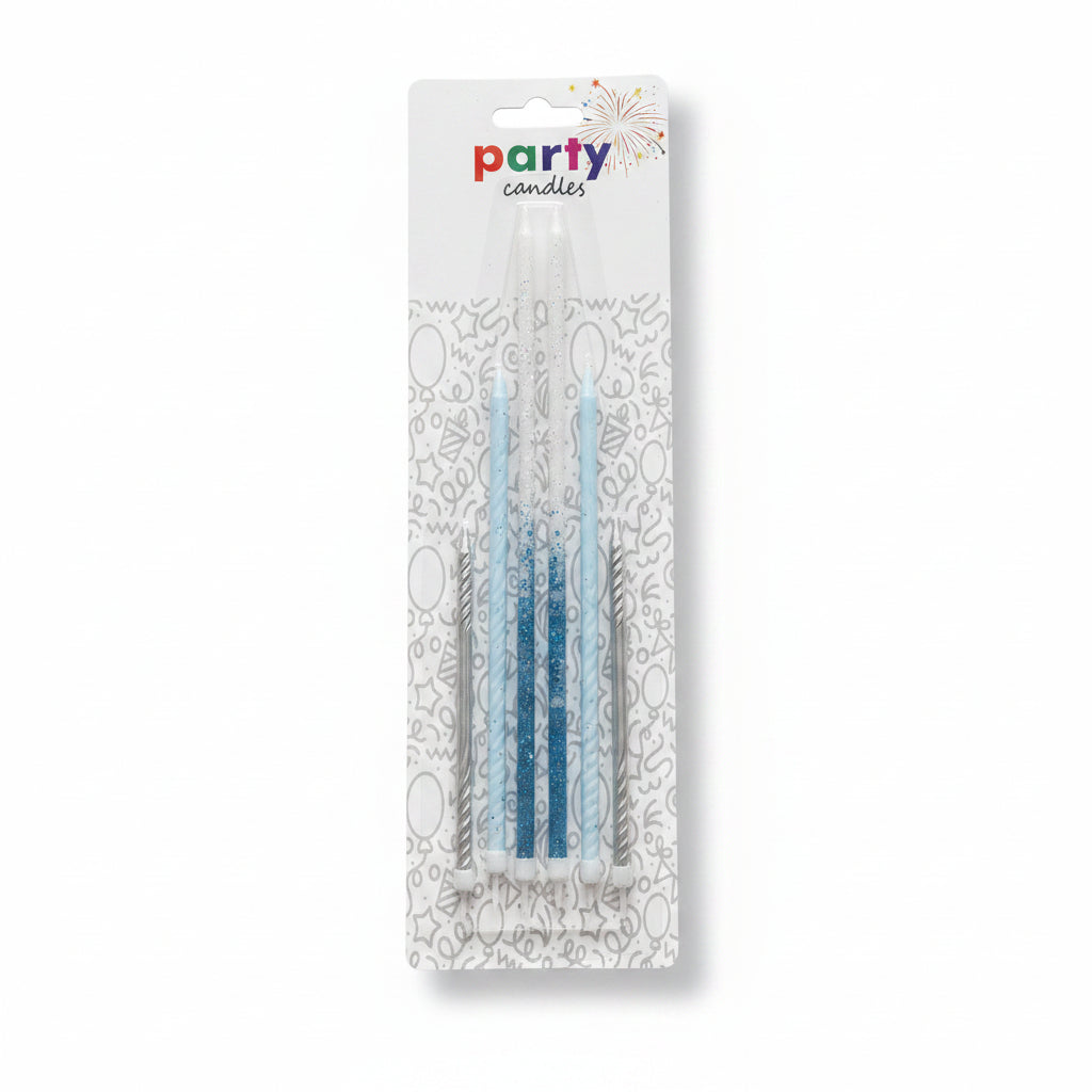 Spiral Party Candles, 6 Pieces