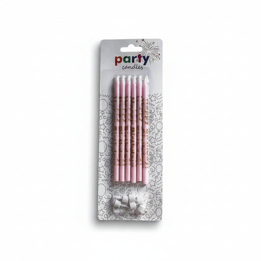 Happy Birthday Candles, 6 Pieces