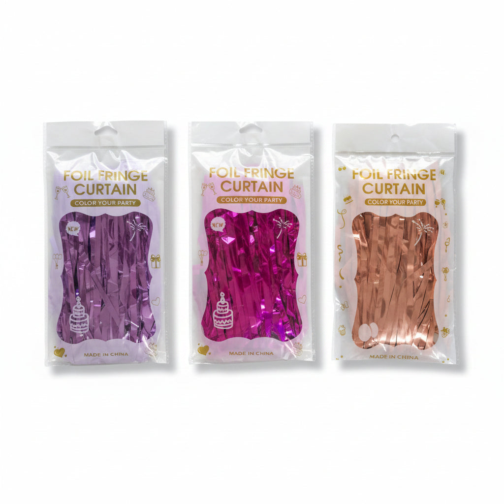 Metallic Fringe Curtains